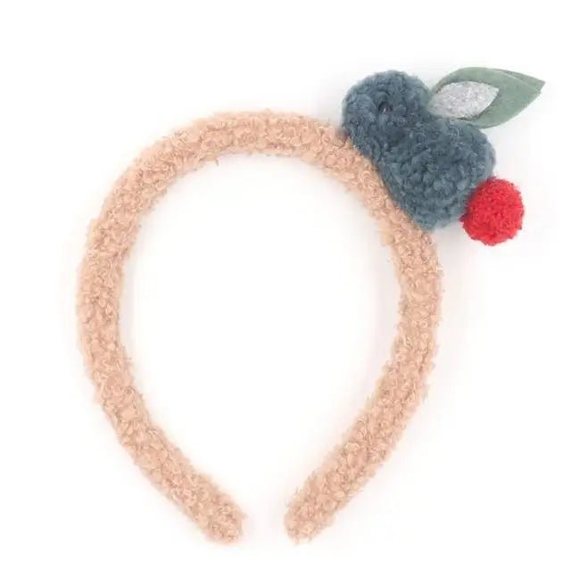 Plush Baby Bun Headbands in Pastel Colors - Cosparty