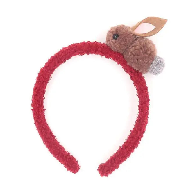 Soft Fuzzy Plush Bunny Rabbit Headband Hair Accessory