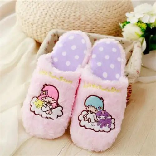 Plush Starry Kawaii Slippers for Cosparty Fun - Cosparty
