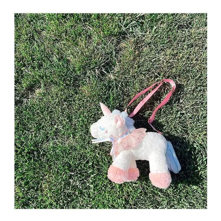 Plush Unicorn Purse for Pastel Princesses - purse