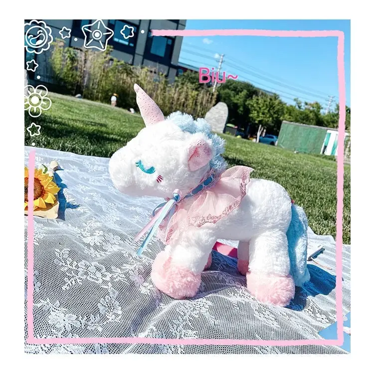 Plush Unicorn Purse for Pastel Princesses - purse