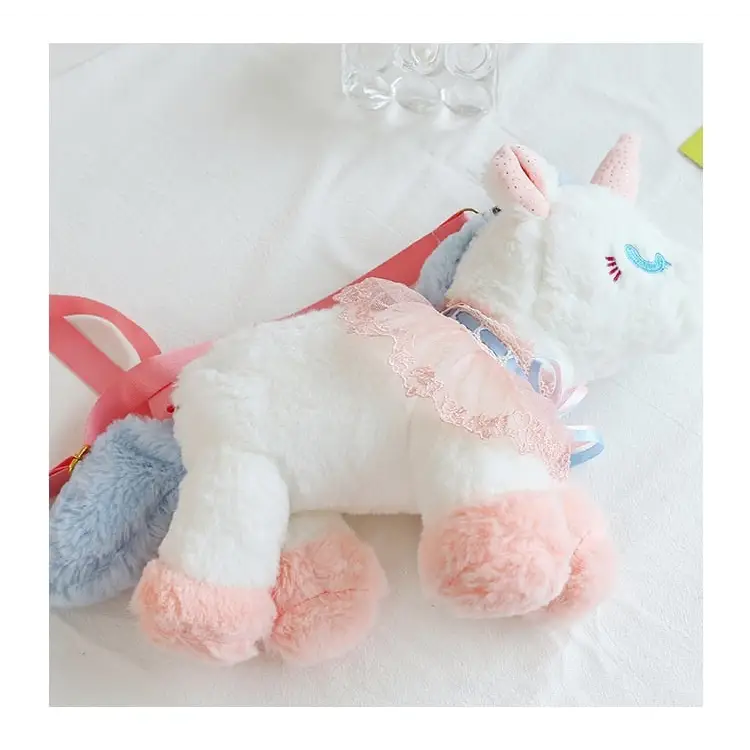 Plush Unicorn Purse for Pastel Princesses - purse