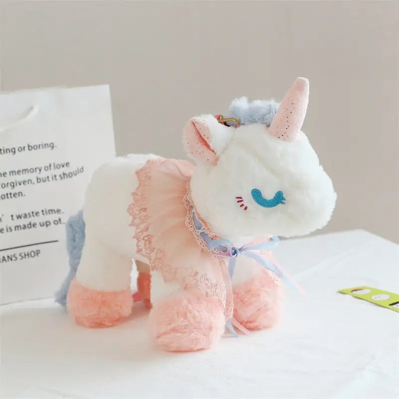 Plush Unicorn Purse for Pastel Princesses - purse