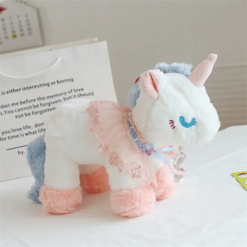 Plush Unicorn Purse for Pastel Princesses - purse