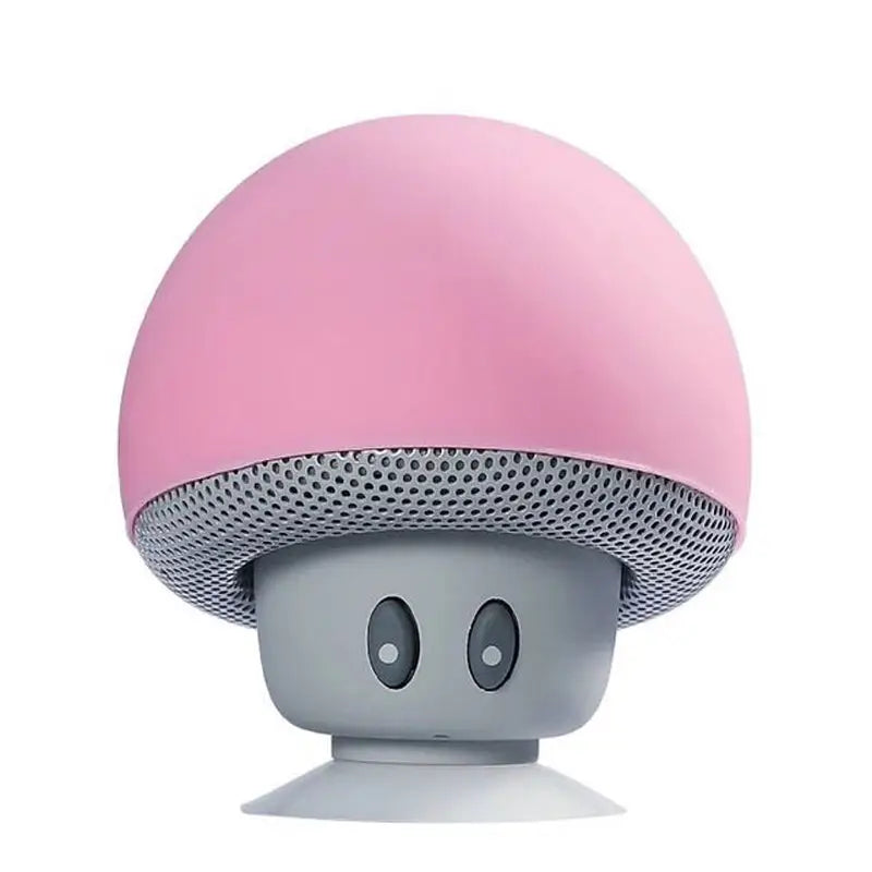 waterproof bluetooth mushroom speaker with built in microphone hands free mic device portable nintendo kawaii mushroom toadstool by Cosparty