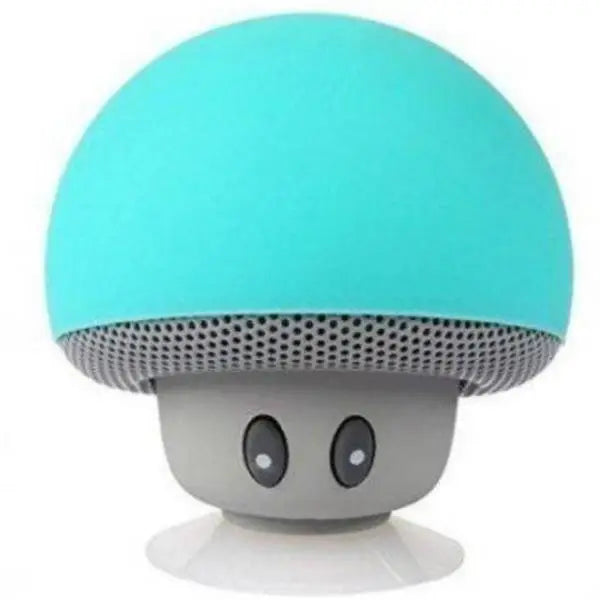 waterproof bluetooth aqua mushroom speaker with built in microphone hands free mic device portable nintendo kawaii mushroom toadstool by Cosparty