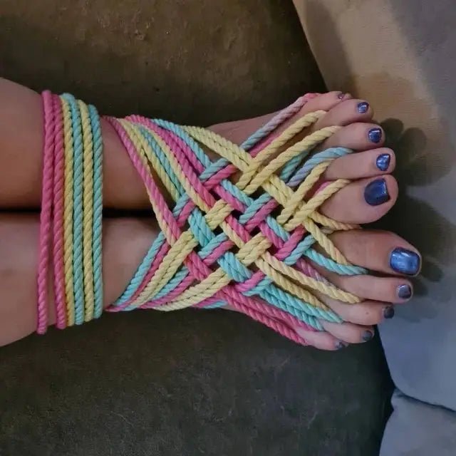 Pride Rainbow Shibari Rope for Creative and Vibrant Playtime - Cosparty