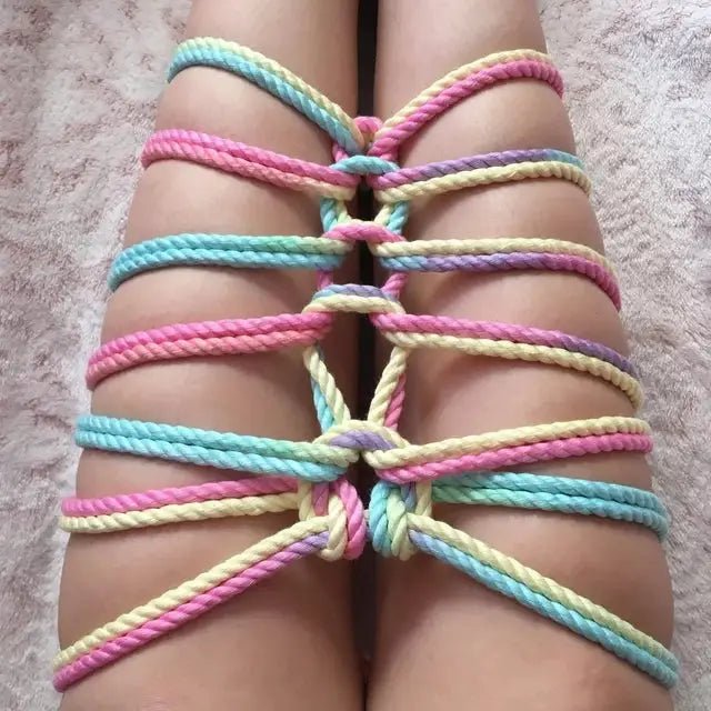 Pride Rainbow Shibari Rope for Creative and Vibrant Playtime - Cosparty