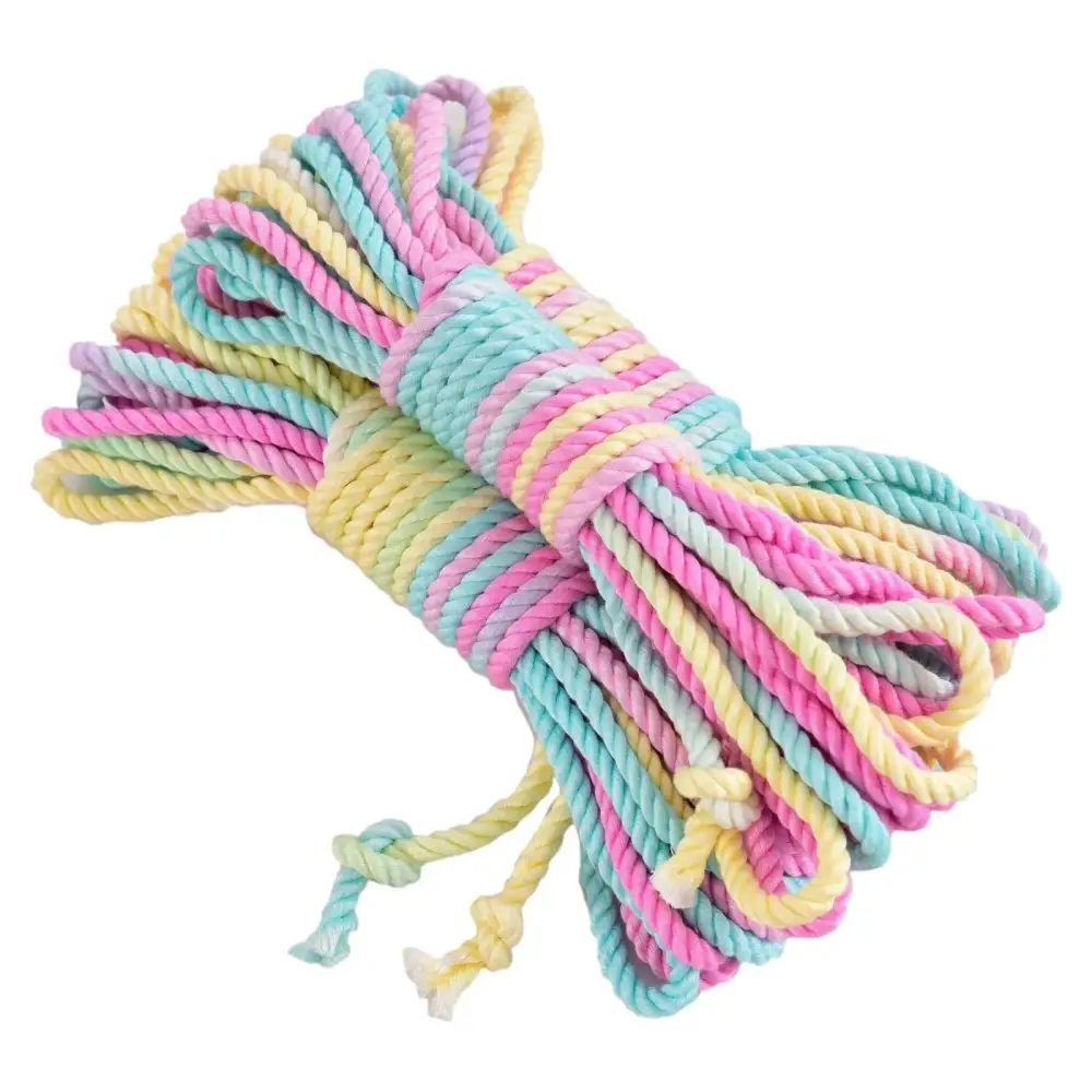 Pride Rainbow Bamboo Shibari Rope - Pastel - bamboo, bamboos, bondage, bondage discipline,