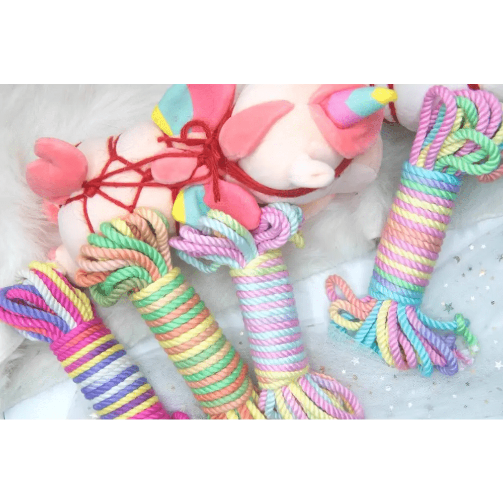 Pride Rainbow Shibari Rope for Creative and Vibrant Playtime - Cosparty