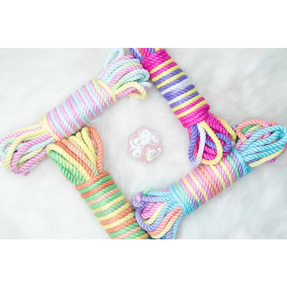 Pride Rainbow Shibari Rope for Creative and Vibrant Playtime - Cosparty