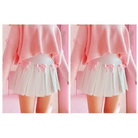 Princess Aesthetic Pink and White Ribbon Tennis Skirt - skirt