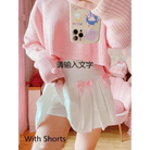 Princess Aesthetic Pink and White Ribbon Tennis Skirt - Cosparty