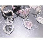 Princess Glam Choker Necklace in White Pink or Black - necklace