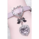 Princess Glam Choker Necklace in White Pink or Black - necklace