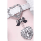 Princess Glam Choker Necklace in White, Pink or Black - Cosparty