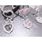 Princess Glam Choker Necklace in White, Pink or Black - Cosparty
