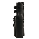 Punk Rock Chunky Block Heeled Booties for Perfect Fit Feet - Cosparty