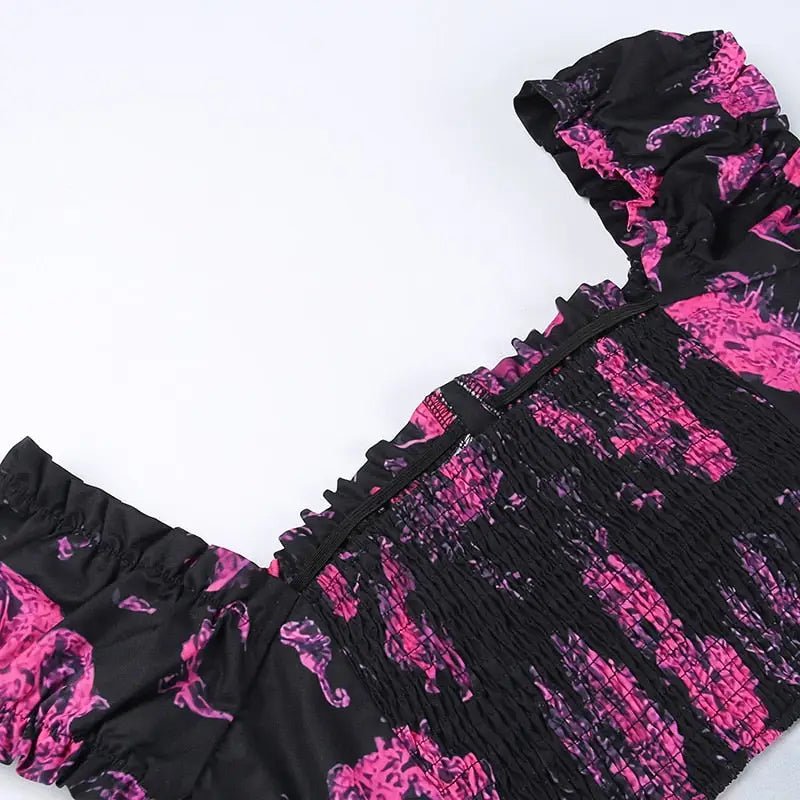 Punk Shirt with Pink Accents for Goth Style - Cosparty