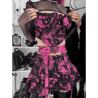 Punk Shirt with Pink Accents for Goth Style - Cosparty