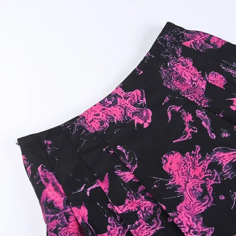 Punk Shirt with Pink Accents for Goth Style - Cosparty