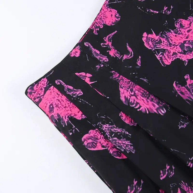 Punk Shirt with Pink Accents for Goth Style - Cosparty