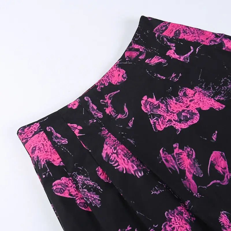 Punk Shirt with Pink Accents for Goth Style - Cosparty