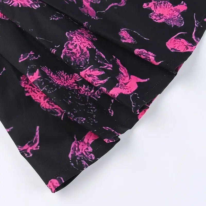 Punk Shirt with Pink Accents for Goth Style - Cosparty