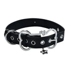 Puppy Bone Collar with Secure Gothic Buckle and Vegan Leather - necklace