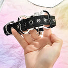 Puppy Bone Collar with Secure Gothic Buckle and Vegan Leather - Cosparty