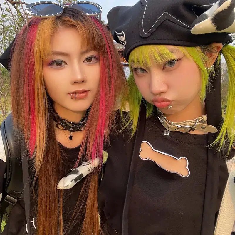 Puppy Bone Collar with Secure Gothic Buckle and Vegan Leather - Cosparty