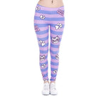 Purple and Pink Pussy Power Leggings for Feminist Cosparty Fun - pants