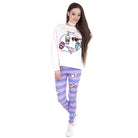 Purple and Pink Pussy Power Leggings for Feminist Cosparty Fun - Cosparty