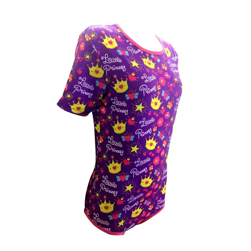 Purple Princess Adult Onesie with Size Chart for Cute Playful Style - Cosparty