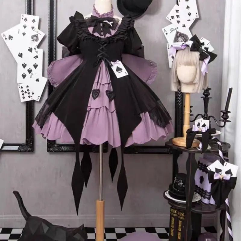 Purple Spade Lolita Dress for Enchanting Evening Looks - Cosparty