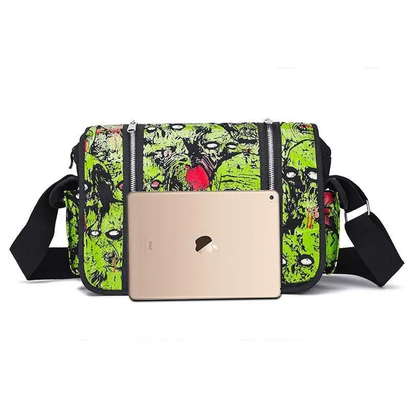 Quirky Green Zombie Parade Handbag for Year - Round Spookiness - Cosparty