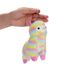 Rainbow Alpaca Plush with Keychain Strap for Cuteness on the Go - Cosparty