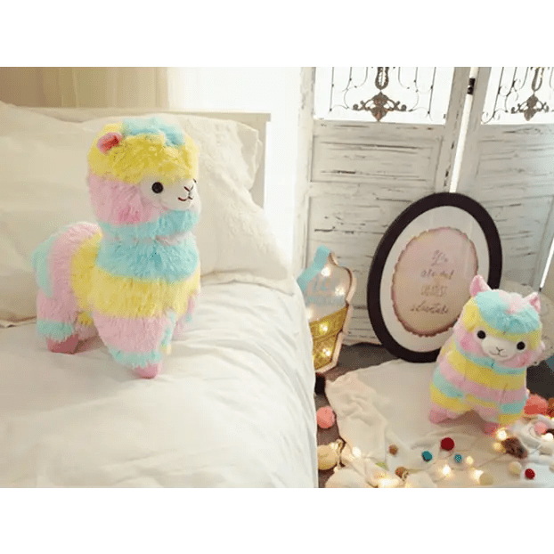 Rainbow Alpaca Plushies for Stress Relief and Adorable Comfort - Cosparty