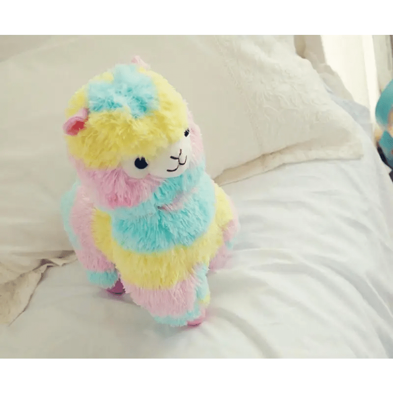 Rainbow Alpaca Plushies for Stress Relief and Adorable Comfort - Cosparty