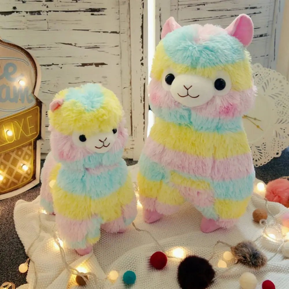 Rainbow Alpaca Plushies for Stress Relief and Adorable Comfort - Cosparty