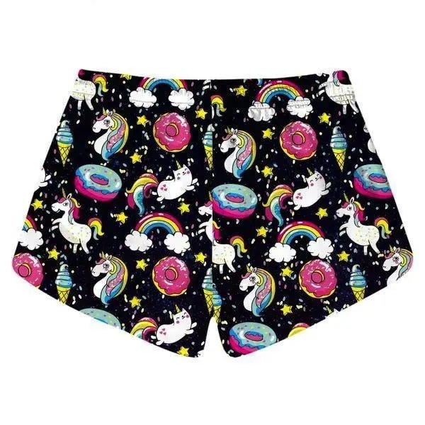 Rainbow Explosion Shorts for Summer Fun and Activities - Cosparty