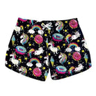 Donut Rainbow Unicorn Shorts Athletic Kawaii Black by DDLG playground