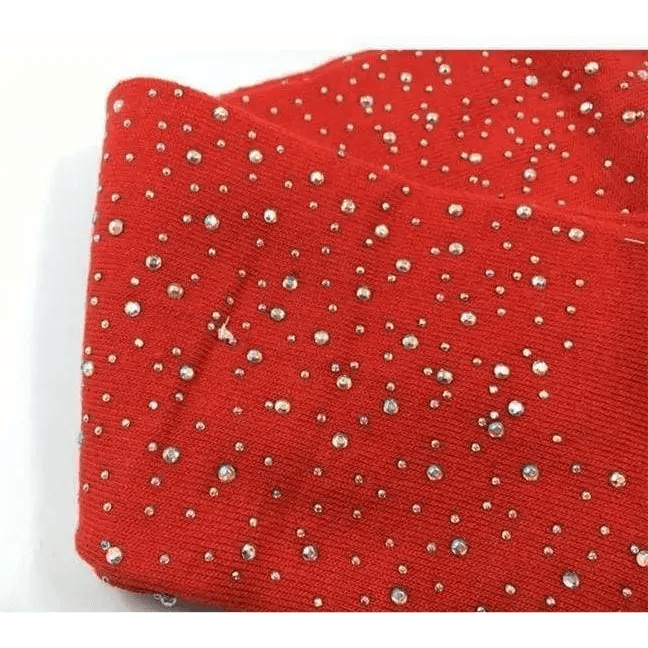 Rainbow Thigh High Glitter Socks with Rhinestones - Cosparty