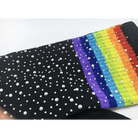 Rainbow Thigh High Glitter Socks with Rhinestones - Cosparty