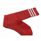 Rainbow Thigh High Glitter Socks with Rhinestones - Cosparty