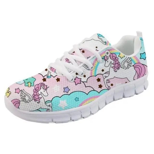 Rainbow Unicorn Running Shoes in Candy Colors - Cosparty