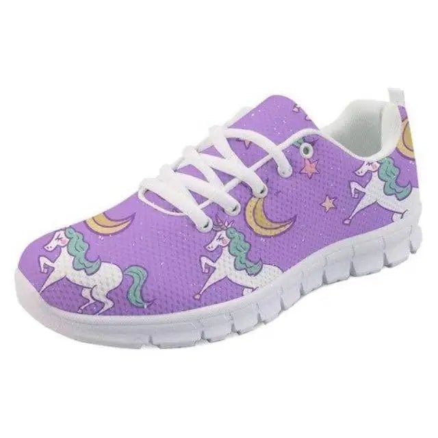 Rainbow Unicorn Running Shoes in Candy Colors - Cosparty