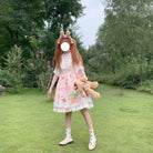 Red Bunny Parade Traditional JSK Lolita Dress for Girly Girls - Cosparty