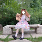 Red Bunny Parade Traditional JSK Lolita Dress for Girly Girls - Cosparty