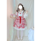 Red Bunny Rabbit Plaid Lolita Dress for Kawaii Princesses - lolita dress